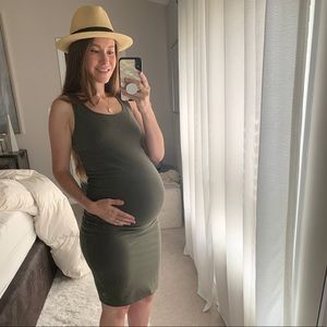 Isabel Ruched Tank Maternity Dress